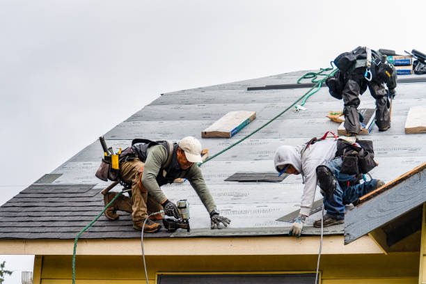 Professional Gutter Installation technician working in Atwater, OH
